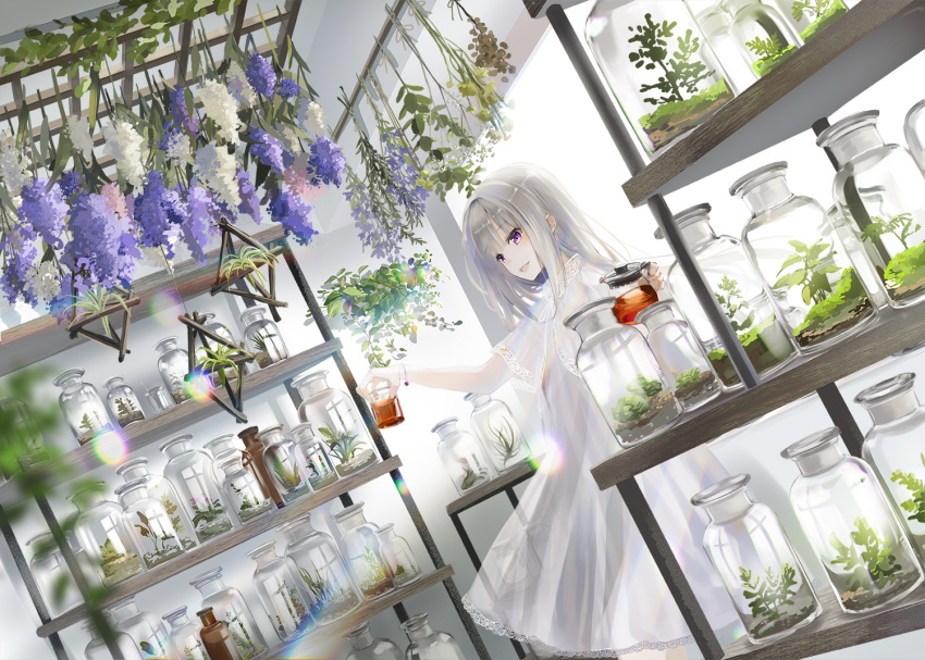 flowers long_hair naruse_chisato original tagme