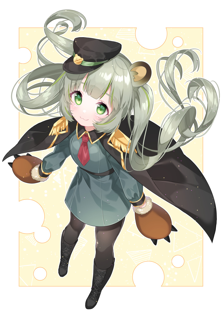 animal_ears animare chitetan hinokuma_ran pantyhose uniform