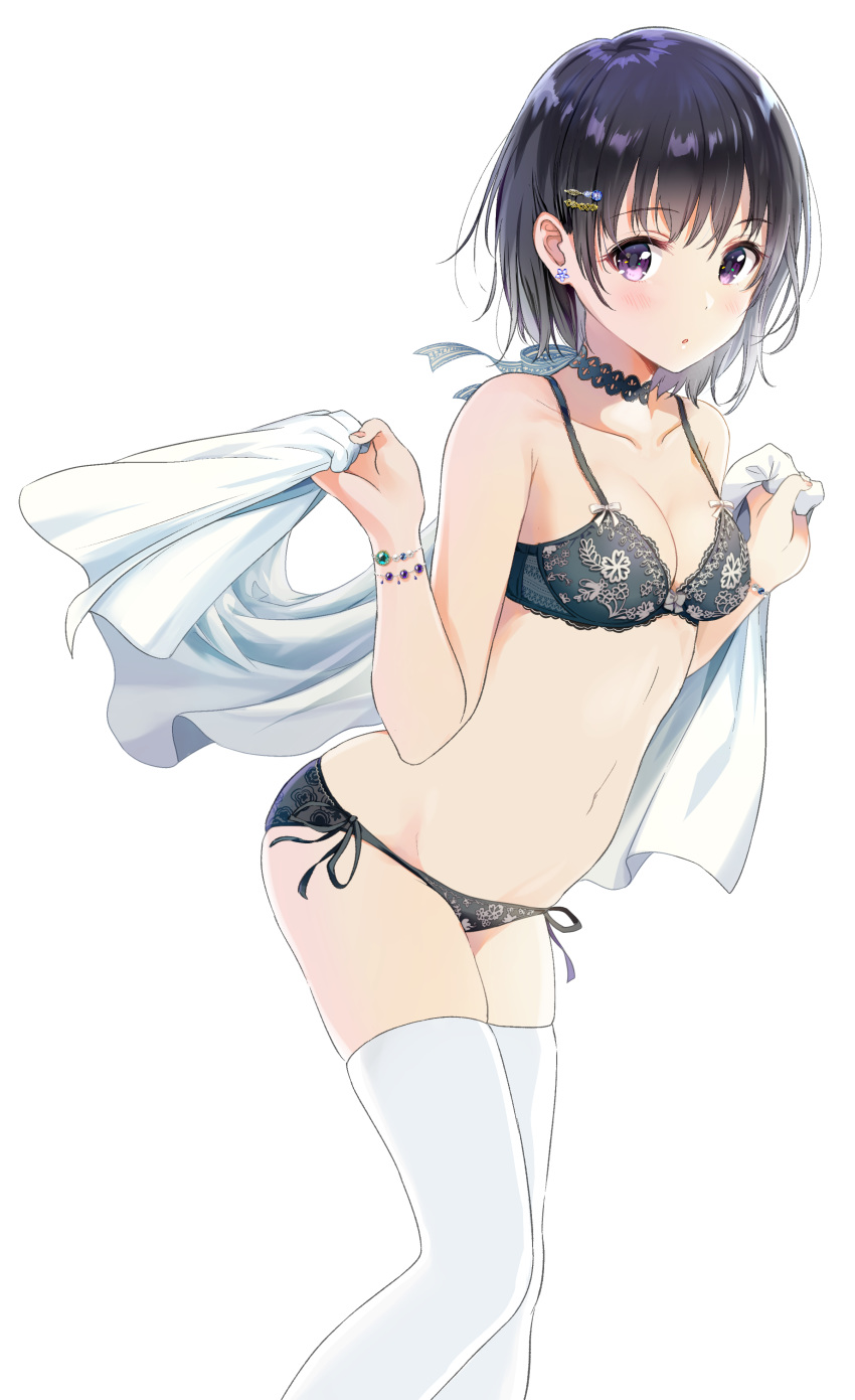 bra cleavage lingerie pantsu thighhighs transparent_png yatomi