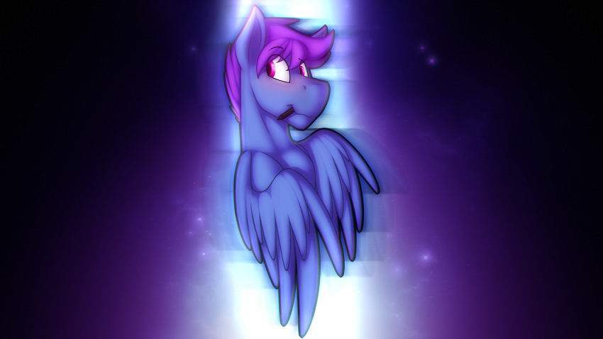 abstract_background blush chest_tuft dripponi equid equine fan_character floppy_ears hair hi_res male mammal my_little_pony pterippus purple_hair solo space stylus tablet_pen tuft wallpaper windy_dripper wing_fluff wings