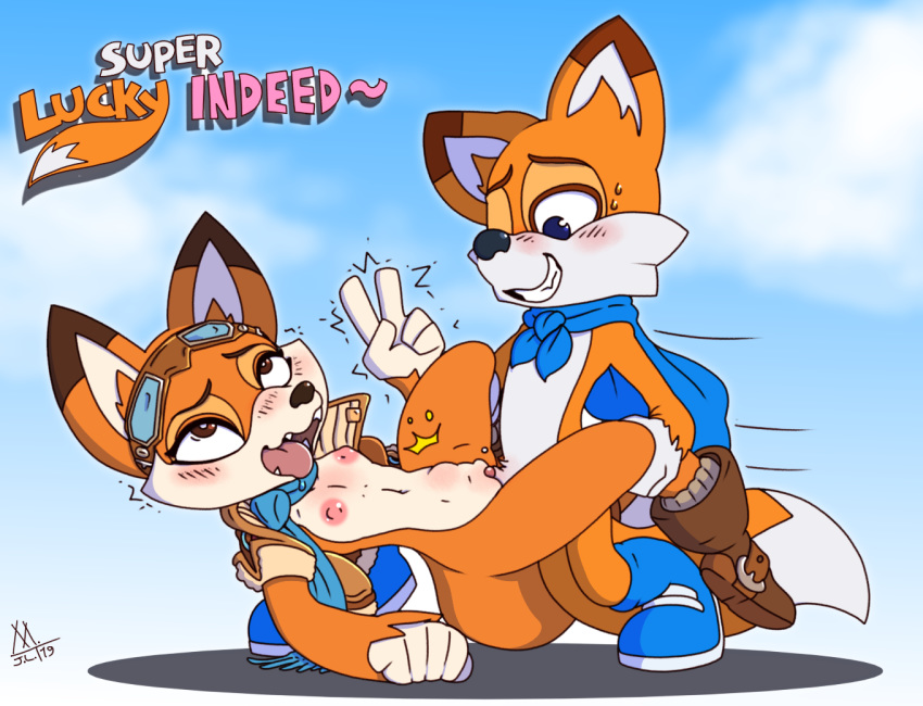2019 abdominal_bulge ahegao anthro blush bodily_fluids breasts brother brother_and_sister canid canine cape clothing cub eyewear female fox fur gesture hi_res incest looking_pleasured lucky_the_fox lyra_(super_lucky's_tale) male male/female mammal meatboom nipples orange_body orange_fur penetration penis pussy sex sibling simple_background sister super_lucky's_tale tongue tongue_out v_sign vaginal vaginal_penetration white_body white_fur young