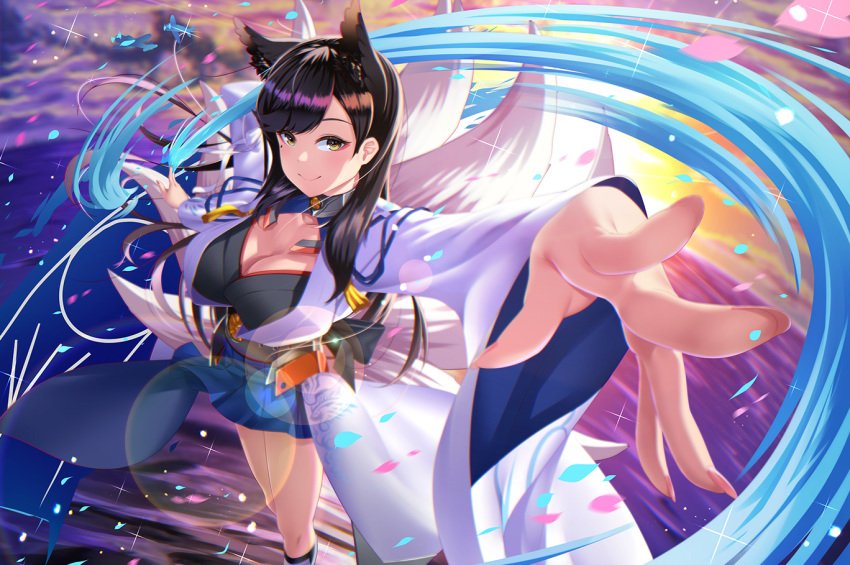 animal_ears anthropomorphism atago_(azur_lane) azur_lane japanese_clothes kagiyama_(gen'ei_no_hasha)