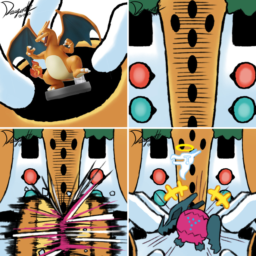 1:1 2020 amiibo better_version_at_source charizard comic dragon dragonith edit hi_res holding_object humanoid idea jewish_mythology legendary_pok&eacute;mon machine multi_eye mythological_golem mythology nintendo pok&eacute;mon pok&eacute;mon_(species) regigigas robot simple_background unknown_pok&eacute;mon video_games white_background