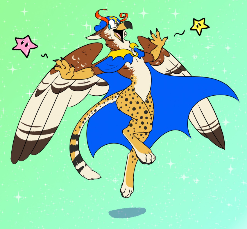 avian cheetah cosplay felid feline fynath gryphon magician male mammal mario_bros nintendo star_symbol stupidshepherd super_mario_rpg_legend_of_the_seven_stars video_games