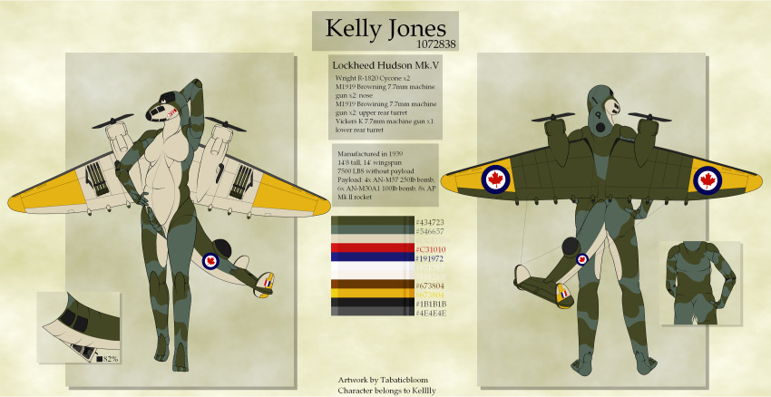 absurd_res aircraft genitals hi_res kelly_the_hudson lined living_aircraft living_machine lockheedhudson machine model_sheet nude penis smile standing tabaticbloom