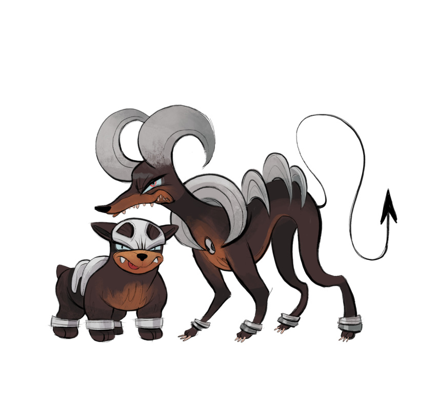 angry digitigrade feral horn houndoom houndour mattgreenholt nintendo pok&eacute;mon pok&eacute;mon_(species) quadruped tongue tongue_out video_games