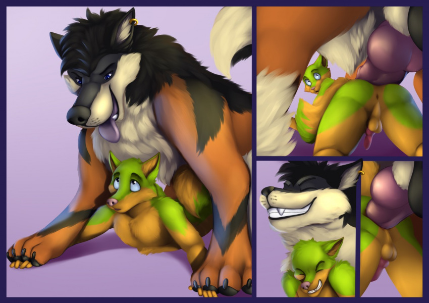 all_fours anatomically_correct anatomically_correct_genitalia anatomically_correct_penis animal_genitalia animal_penis anthro anthro_on_feral anthro_penetrated arcanine awkore backsack balls bestiality butt canid canine canine_penis canis clenched_teeth doggystyle duo erection feral feral_penetrating feral_penetrating_anthro from_behind_position genitals jonas-puppeh knot large_penetration larger_feral male male/male male_penetrated male_penetrating male_penetrating_male mammal nintendo penetration penis pok&eacute;mon pok&eacute;mon_(species) sex sheath size_difference smaller_anthro stretching teeth video_games wolf