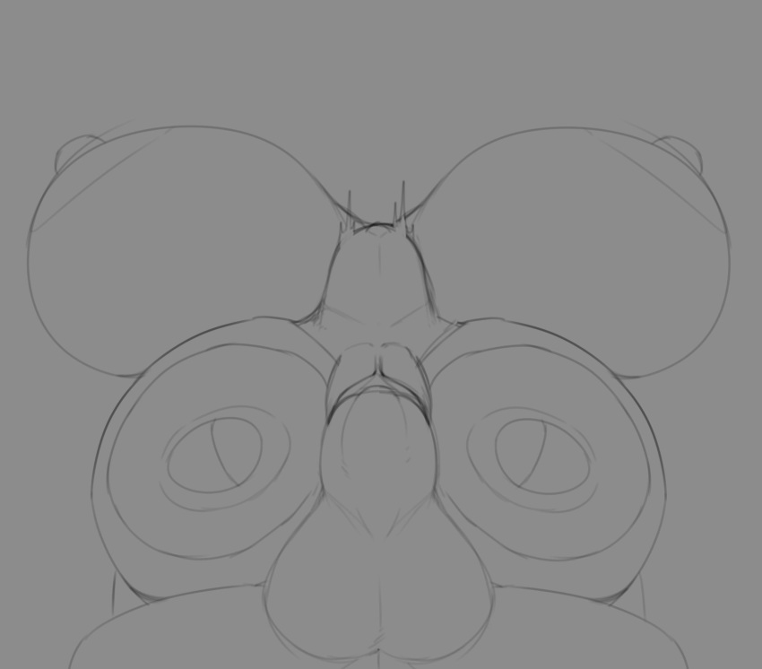 abdominal_bulge animatronic avian big_breasts bird breasts chicken devilbluedragon duo female female_penetrated five_nights_at_freddy's five_nights_at_freddy's_2 galliform gallus_(genus) hi_res huge_breasts low-angle_view machine male male/female male_penetrating male_penetrating_female monochrome nipples penetration phasianid robot sex toy_chica_(fnaf) vaginal vaginal_penetration video_games worm's-eye_view