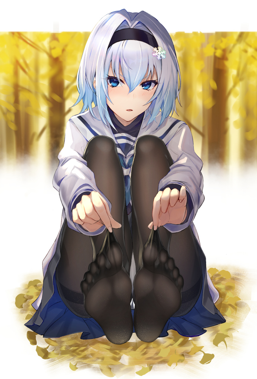 feet kakumayu pantsu pantyhose ryuuou_no_oshigoto! seifuku sora_ginko