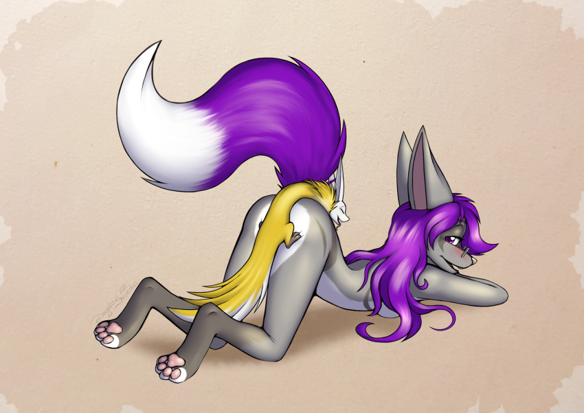 2020 4_toes anthro anthro_on_feral bestiality blush breasts butt canid canine clitoris digital_media_(artwork) dreamkeepers eyewear felid female female_on_feral feral fox fur genitals glasses grey_body grey_fur hair hal_adhil happy hi_res long_hair male male/female mammal mancoin miri_rodgers nude open_mouth penetration pet presenting presenting_hindquarters presenting_pussy purple_eyes purple_hair pussy ryuu-neko sex signature simple_background small_breasts smile tesla_(the_wayward_astronomer) the_wayward_astronomer toes vaginal vaginal_penetration white_body white_fur