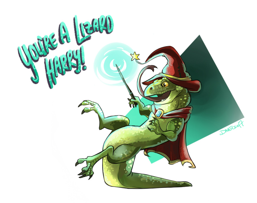 anthro davecko fureh harryotter harrypotter hi_res hogwarts humor lizard magic magic_user pun reptile scalie