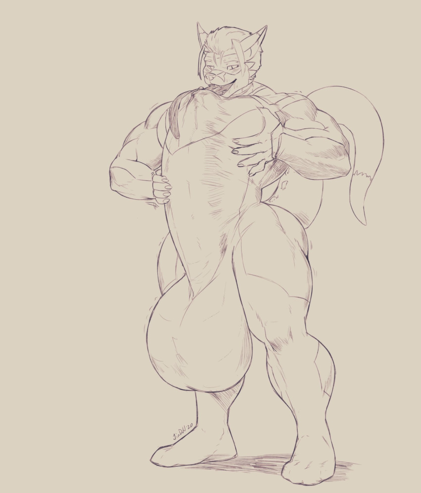 anthro balls big_balls big_muscles big_penis bodysuit bulge canid canine canis clothing dragon erection erection_under_clothing genitals hi_res huge_balls huge_muscles huge_penis humanoid_penis hybrid hyper hyper_balls hyper_erection_under_clothes hyper_genitalia hyper_penis jindragowolf long_tongue lycra male mammal muscular muscular_male penis plantigrade skinsuit solo spandex standing thick_tail tight_clothing tongue tongue_out wolf