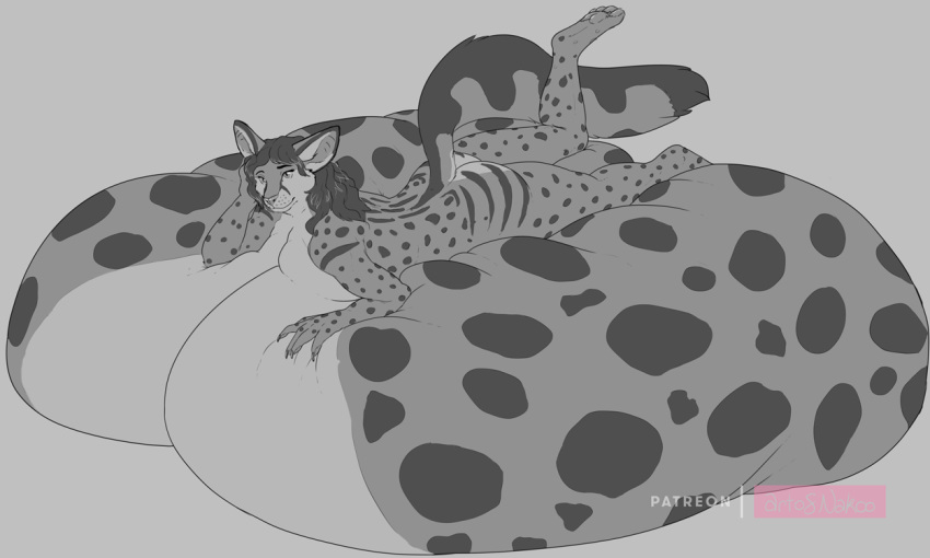 2020 5:3 big_breasts breasts domestic_cat felid feline felis female huge_breasts hyper hyper_breasts mammal nakoo serval solo