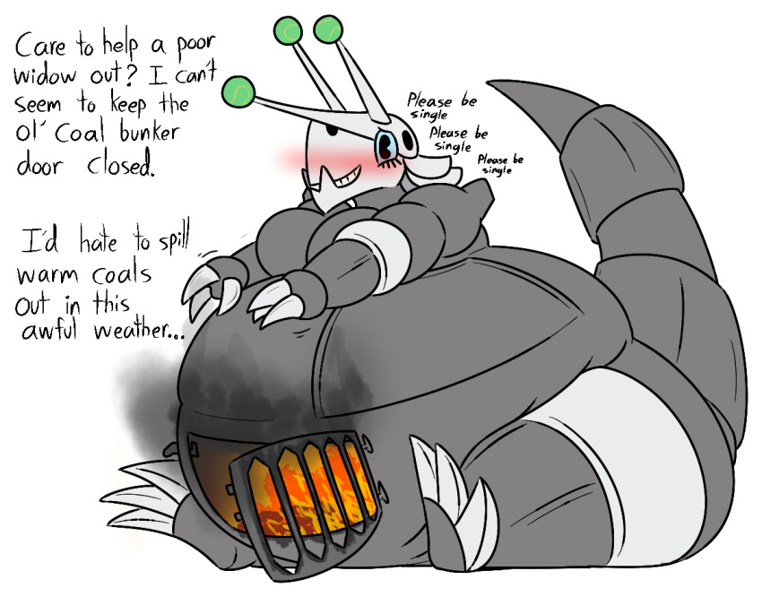 2021 3_claws 3_fingers 3_horns 3_toes aggron aliasing alpha_channel anthro ball belly big_belly big_breasts biped black_eyebrows black_eyelashes black_eyes black_text blue_jewelry blue_necklace blue_sclera blush breasts claws coal colored description dialogue digital_drawing_(artwork) digital_media_(artwork) elemental_creature ellipsis english_description english_text eyebrows eyelashes facial_horn featureless_breasts feet female finger_claws fingers fire flustered frau_klingenkopf front_view furnace gem generation_3_pokemon hatch horn inner_monologue jewelry living_furnace mature_anthro mature_female metal metal_creature mineral_fauna morbidly_obese morbidly_obese_anthro morbidly_obese_female multi_horn necklace necklace_only nintendo nose_horn nude obese obese_anthro obese_female outline overweight overweight_anthro overweight_female pearl_(gem) pearl_necklace pokemon pokemon_(species) question_mark red_blush seductive sharp_horn simple_background sitting smile smoke solo struggling tail talking_to_another teeth tennis_ball tennis_ball_on_horn text thatoneaceguy thick_tail toe_claws toes transparent_background white_background white_claws white_fingers white_outline white_toes