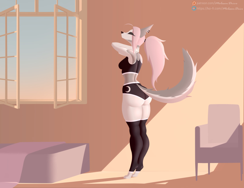 absurd_res anthro canid canid_demon demon female furry furry_female hellhound helluva_boss helluva_bossloona helluvaboss_fanart hi_res invalid_tag loona loona_(helluva_boss) loona_helluvaboss mammal molesondrive sfw solo