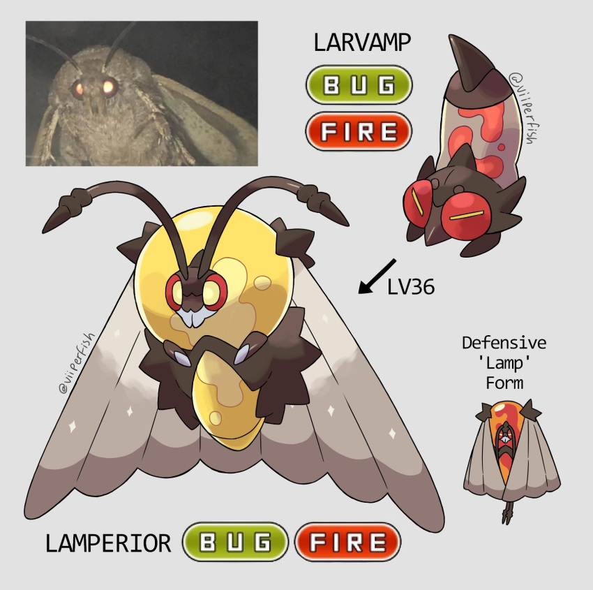 ambiguous_gender antennae_(anatomy) arthropod duo english_text fak&eacute;mon feral grey_background hi_res insect lava_lamp lepidopteran meme moth_lamp_(meme) on_model real simple_background text viiperfish wings