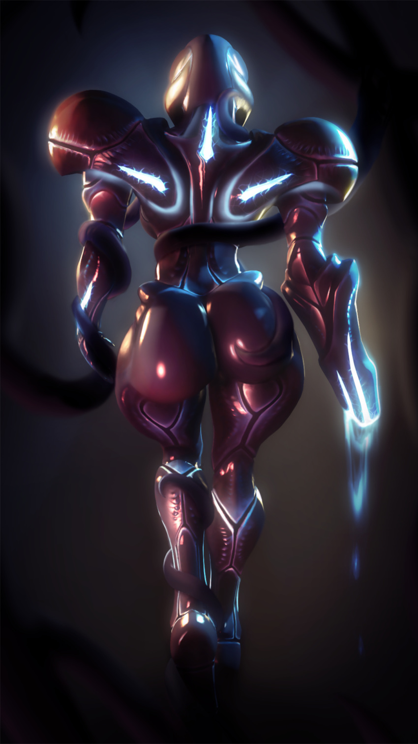 2019 3d_(artwork) 9:16 alien armor big_butt butt dark_samus digital_media_(artwork) hi_res humanoid metroid nintendo solo source_filmmaker video_games wonsterchan