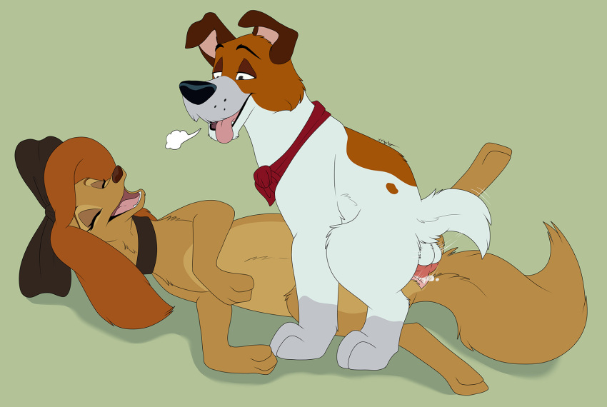 anal anal_penetration balls bodily_fluids breath canid canine canis cum disney dixie dodger_(disney) domestic_dog duo ejaculation eyes_closed female female_penetrated feral feral_on_feral fox_and_the_hound_2 genital_fluids genitals hi_res horny_(disambiguation) hunting_dog lying male male/female male_penetrating male_penetrating_female mammal missionary_position oliver_and_company on_back orgasm panting penetration penis sex terrier tongue tongue_out xxgato