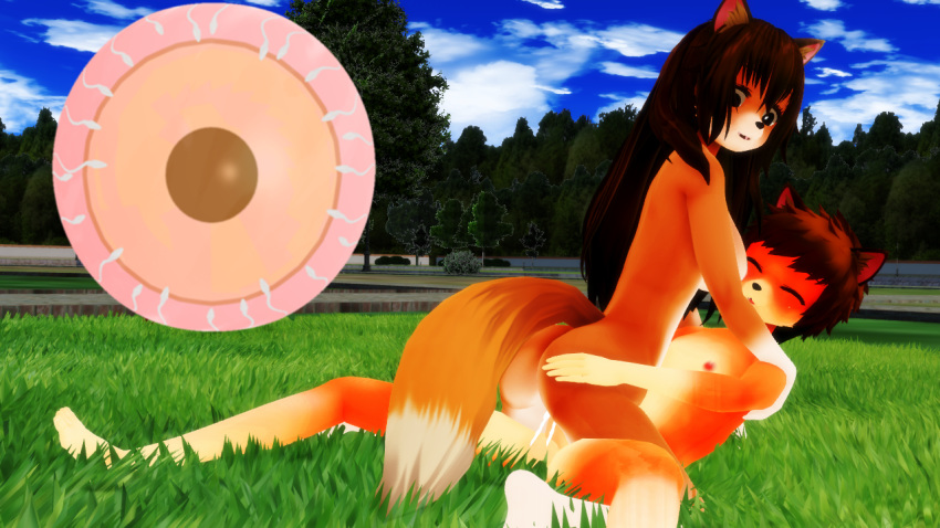 16:9 2020 3d_(artwork) anthro balls blush bodily_fluids brother brother_and_sister canid canine cum digital_media_(artwork) female fox genital_fluids genitals impregnation incest male male/female malicekira mammal open_mouth outside penetration penis sex sibling sister