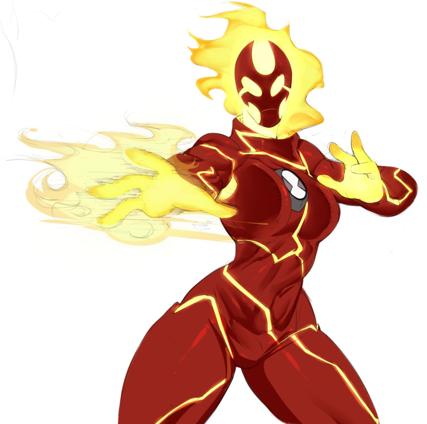 2019 alien alien_humanoid ben_10 breasts cartoon_network casual_nudity elemental_creature elemental_humanoid featureless_breasts featureless_crotch female fire fire_creature fire_humanoid gwen_tennyson heatblast hi_res humanoid multicolored_body not_furry pyronite red_body red_skin riipley simple_background two_tone_body white_background yellow_body yellow_skin