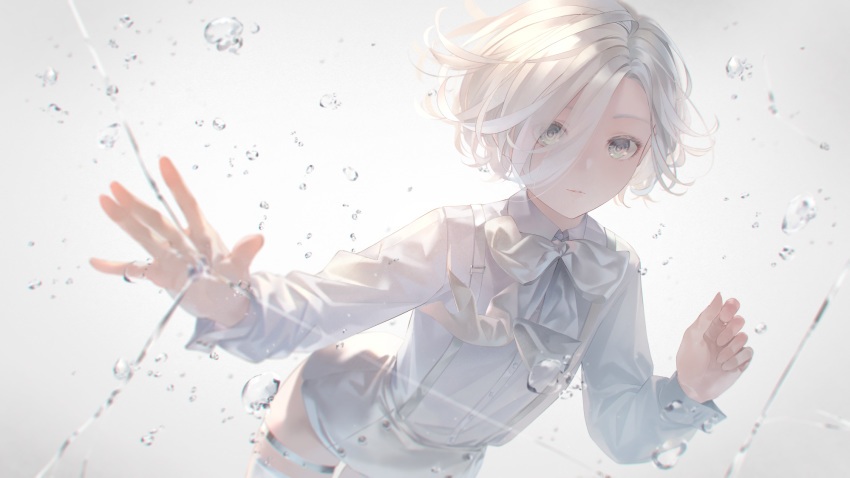 bubbles original short_hair sousou_(sousouworks) white_hair