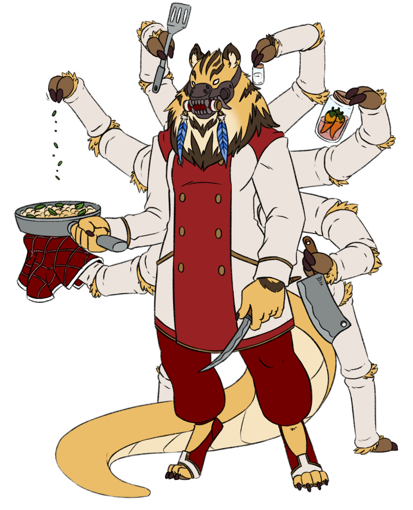 absurd_res arachnid arthropod chef gnoll hi_res hyaenid male mammal min pathfinder spider