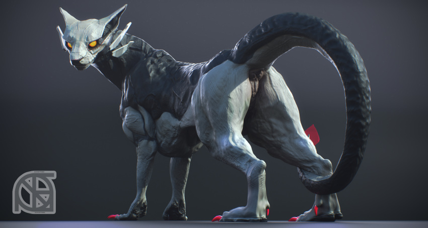 3d_(artwork) absurd_res alien animal_genitalia anus arkkin biceps blue_body blue_skin butt claws cloaca cosmiclife digital_media_(artwork) dragon drake_(disambiguation) feet female feral flat_chested genitals hi_res hybrid looking_at_viewer looking_back muscular paws pinup pose presenting presenting_anus presenting_hindquarters presenting_pussy pussy raised_tail scalie semi-anthro solo standing yellow_eyes