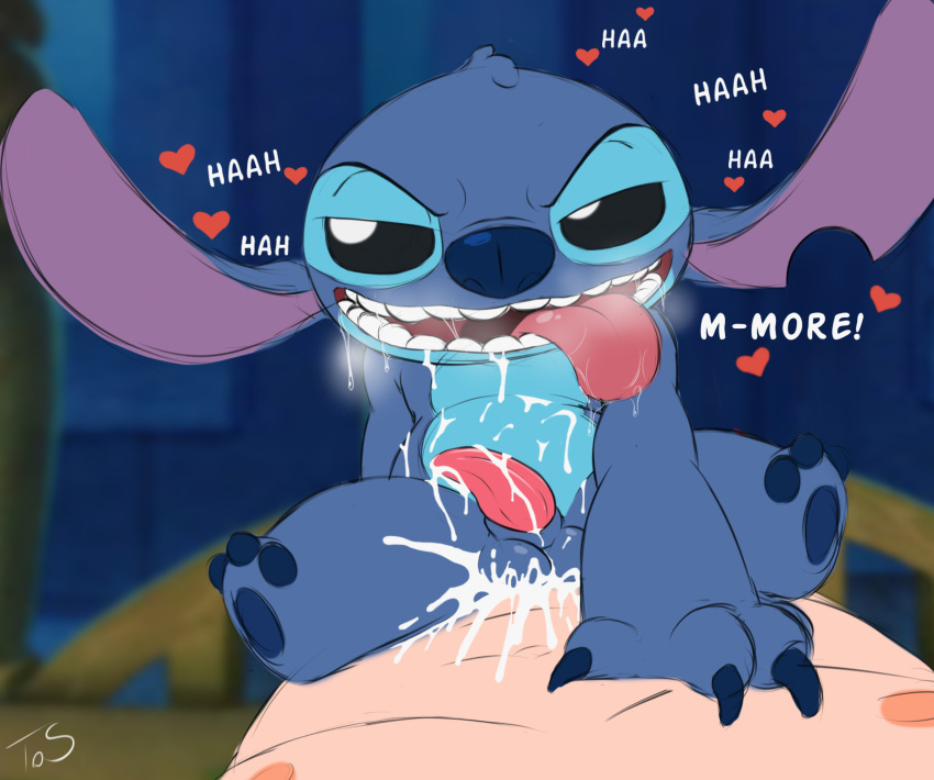 alien anal anal_penetration balls bodily_fluids cowgirl_position cum cum_in_ass cum_inside disney duo experiment_(lilo_and_stitch) first_person_view genital_fluids genitals hi_res human lilo_and_stitch male male/male male_penetrated male_penetrating male_penetrating_male mammal on_top penetration penis power_bottom sex stitch_(lilo_and_stitch) theoryofstrings