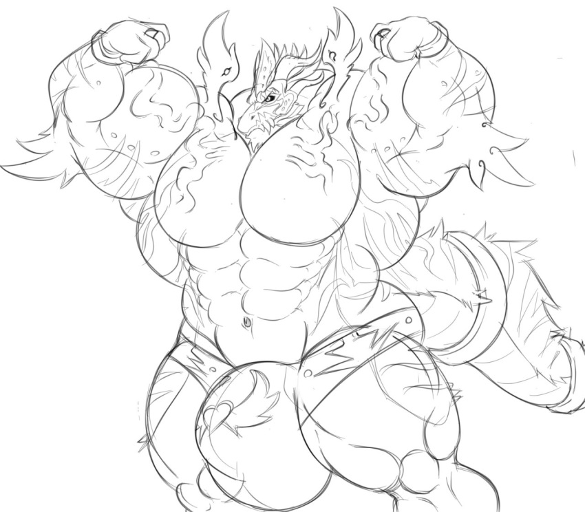 anthro balls big_balls big_bulge big_muscles big_penis bulge canid canine canis clothing dragon drazenvayne_(character) finger_ring flexing fusion genitals huge_balls huge_bulge huge_muscles huge_penis hybrid hyper hyper_balls hyper_bulge hyper_genitalia hyper_muscles hyper_penis male mammal monochrome muscular navel penis sachiel_666 sketch small_wings solo underwear vein veiny_muscles wings wolf