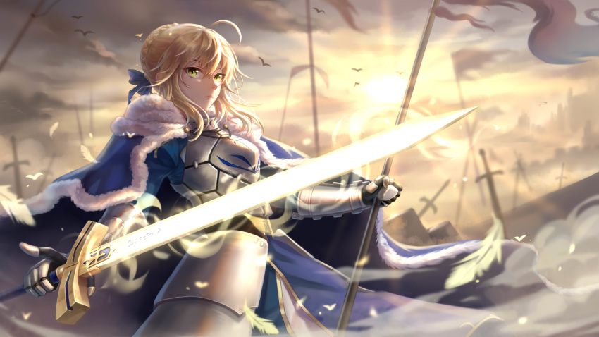 armor artoria_pendragon_(lancer) fate/grand_order rj_(lingshih10) sword