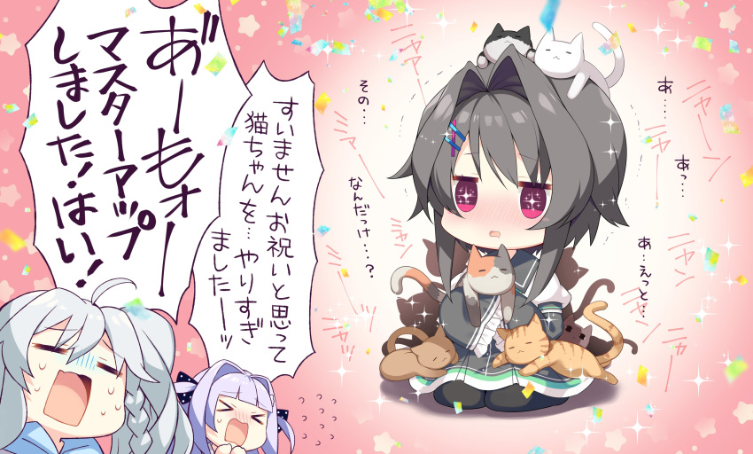 9_-nine-_yukiiro_yukihana_yukinoato chibi neko palette pantyhose pero seifuku tagme yuuki_noa