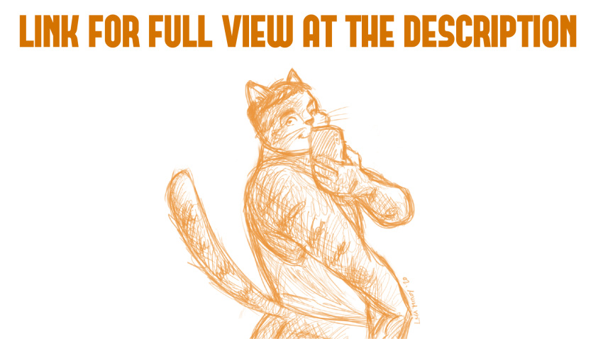 16:9 2020 alexyorim anthro april_fools boobs-and-butt_pose butt clothed clothing digital_media_(artwork) domestic_cat english_text felid feline felis hi_res looking_at_viewer mammal partially_clothed phone raised_tail selfie text widescreen