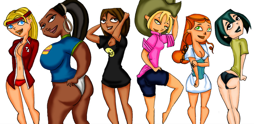 bridgette courtney drago-flame gwen izzy leshawna lindsay total_drama_island