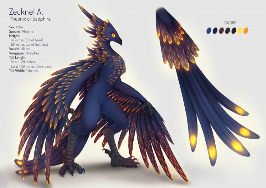 anthro avian english_text european_mythology greek_mythology landylachs male model_sheet mythological_avian mythological_firebird mythology phoenix solo text