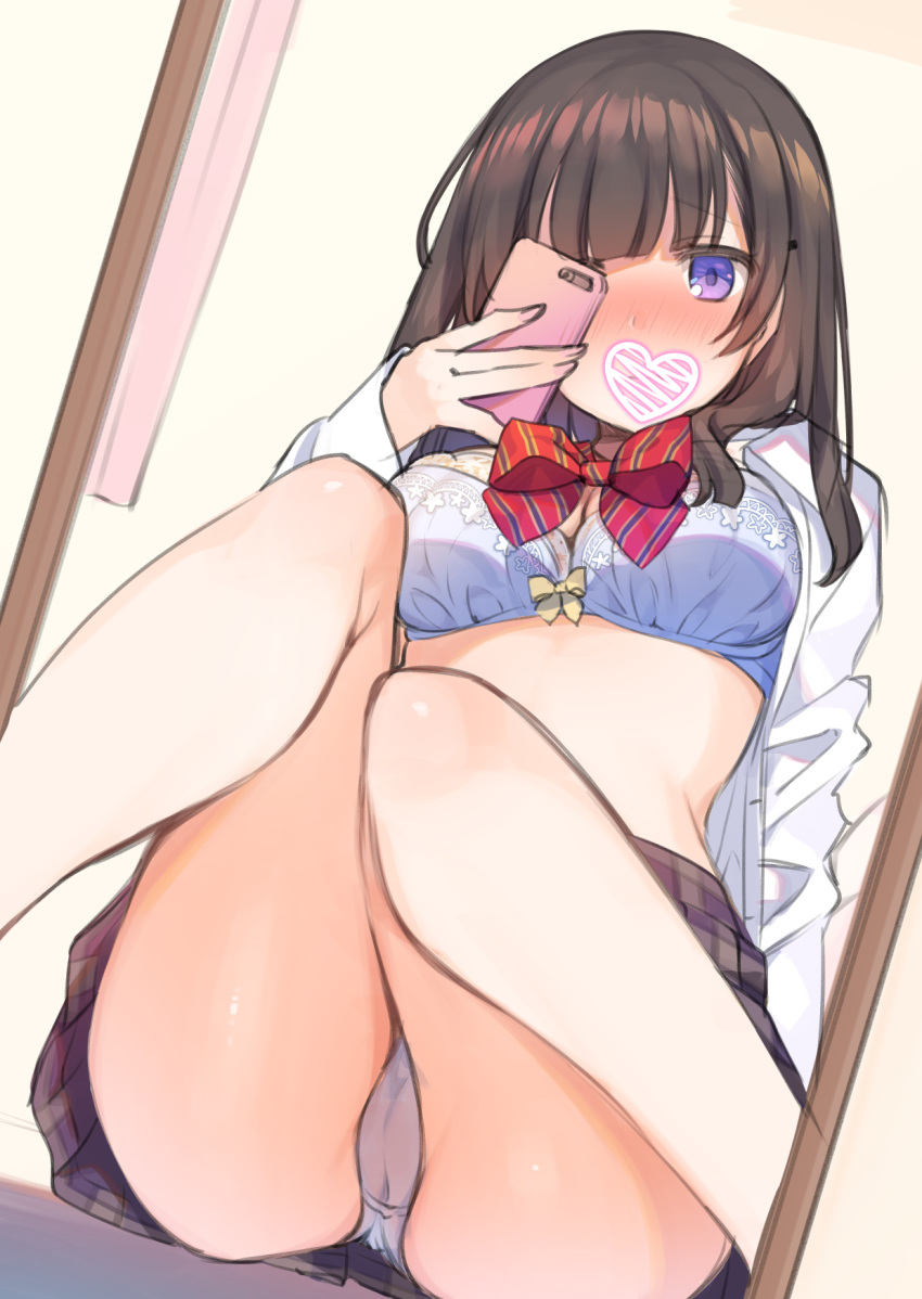 bra cameltoe mankai_kaika open_shirt pantsu seifuku