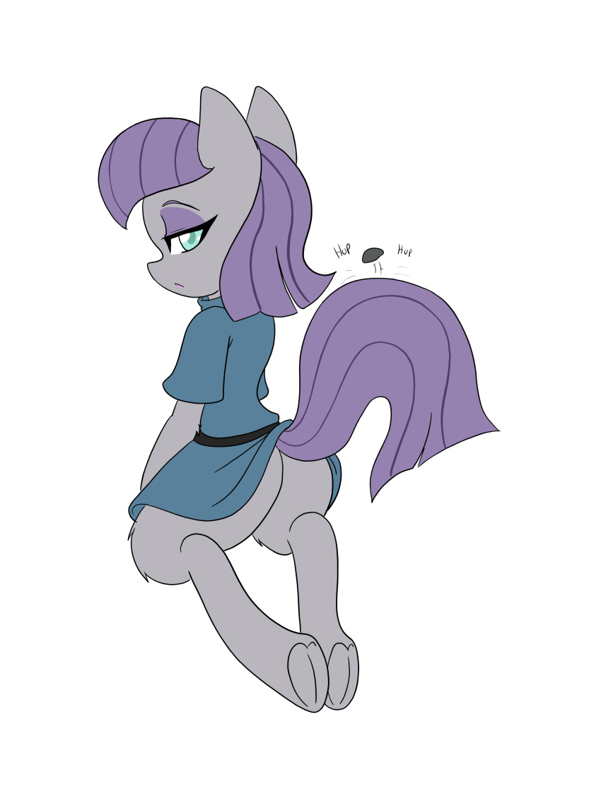 clothed clothing earth_pony english_text equine female feral friendship_is_magic hair horse larrykitty mammal maud_pie_(mlp) my_little_pony pony purple_hair solo text