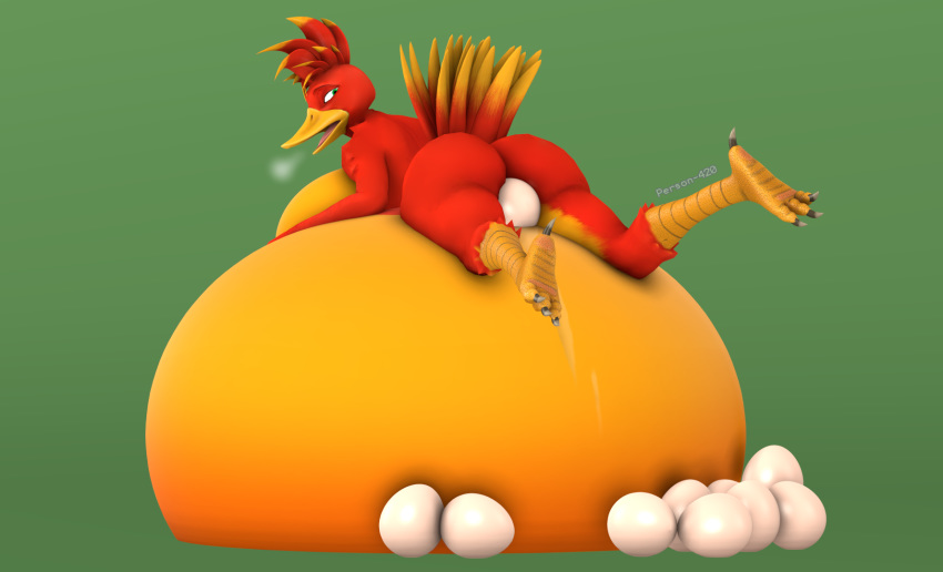 anthro avian banjo-kazooie belly big_belly big_breasts big_butt birth breasts butt egg female hi_res hyper hyper_belly hyper_pregnancy kazooie oviposition person-420 pregnant rareware solo video_games