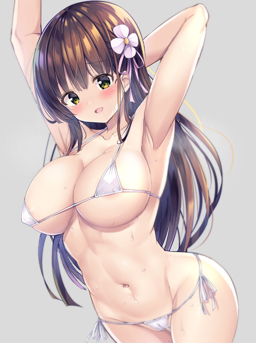 bikini cameltoe erect_nipples gochuumon_wa_usagi_desu_ka? kurou_(quadruple_zero) swimsuits ujimatsu_chiya wet