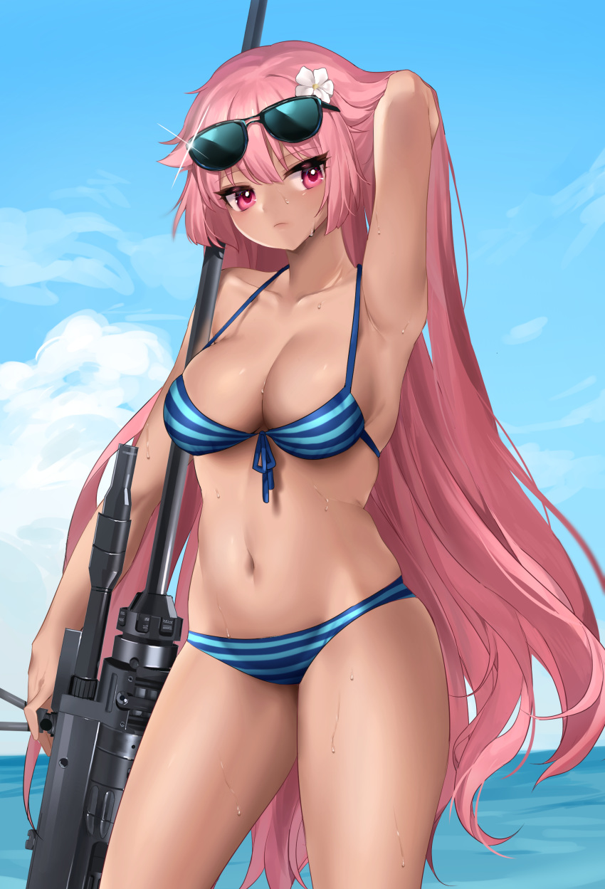 bikini girls_frontline ntw-20_(girls_frontline) swimsuits tagme weapon