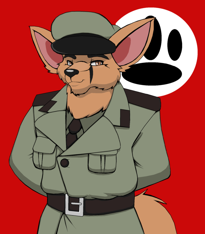 anthro canid canine commander droll3 hi_res male mammal nazi solo world_war_2