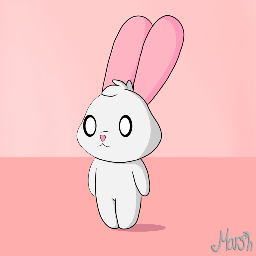 absurd_res chibi hi_res lagomorph leporid male mammal marsh666 marsh_(character) rabbit solo standing young