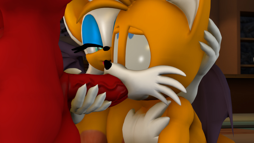 16:9 3d_(artwork) 5_fingers anthro anthro_on_anthro anthro_penetrated anthro_penetrating anthro_penetrating_anthro balls bisexual black_nose blue_eyes breasts canid canine chiropteran clothing digital_media_(artwork) echidna erection eyelashes eyeshadow female fingers fox fur garbagechansfm genitals gloves green_eyes group hand_on_head handwear hi_res humanoid_genitalia humanoid_penis inside interspecies knuckles_the_echidna makeup male male/female male/male male_penetrated male_penetrating male_penetrating_male mammal membrane_(anatomy) membranous_wings miles_prower monotreme mostly_nude narrowed_eyes nude oral oral_penetration penetration penile penis penis_grab red_balls red_body red_fur red_penis rouge_the_bat sex sonic_the_hedgehog_(series) source_filmmaker vein veiny_penis video_games white_body white_clothing white_fur white_gloves widescreen wings yellow_body yellow_fur