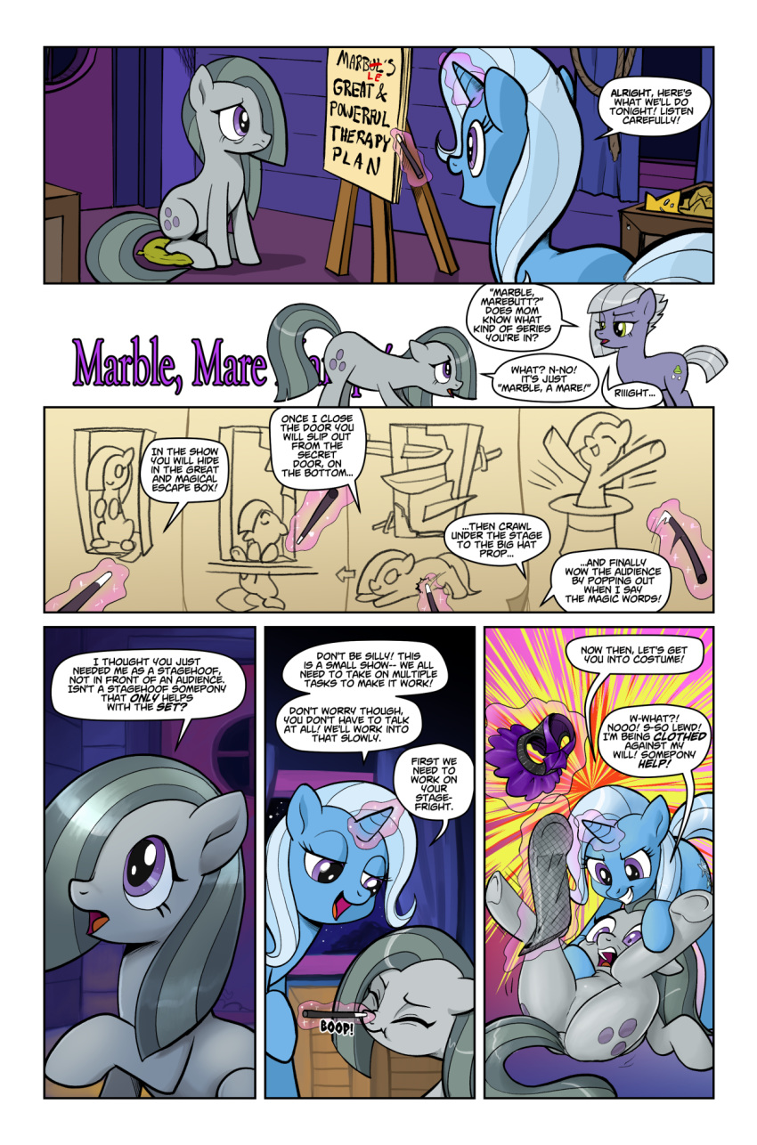2020 boop dialogue earth_pony english_text equid equine female feral friendship_is_magic hi_res horn horse limestone_pie_(mlp) mammal marble_pie_(mlp) my_little_pony pencils_(artist) pony text trixie_(mlp) unicorn