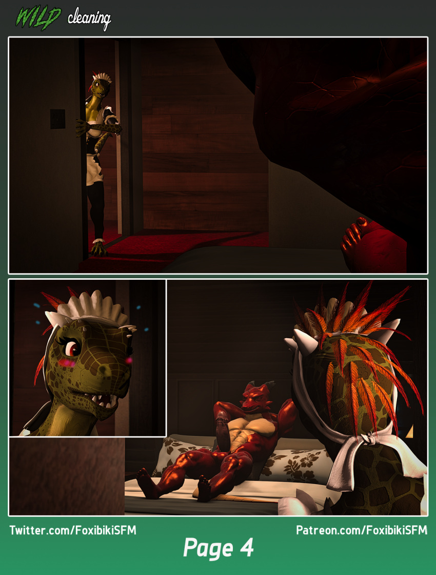 16:9 2024 3d_(artwork) anthro argonian balls bed bethesda_softworks blush clothing comic digital_media_(artwork) dragon dragon_(petruz) duo erection female foxibiki furniture genitals hi_res maid_uniform male male/female mammal penis petruz_(copyright) red_body sah-ra_(furromantic) scalie shy source_filmmaker the_elder_scrolls uniform widescreen wild_cleaning