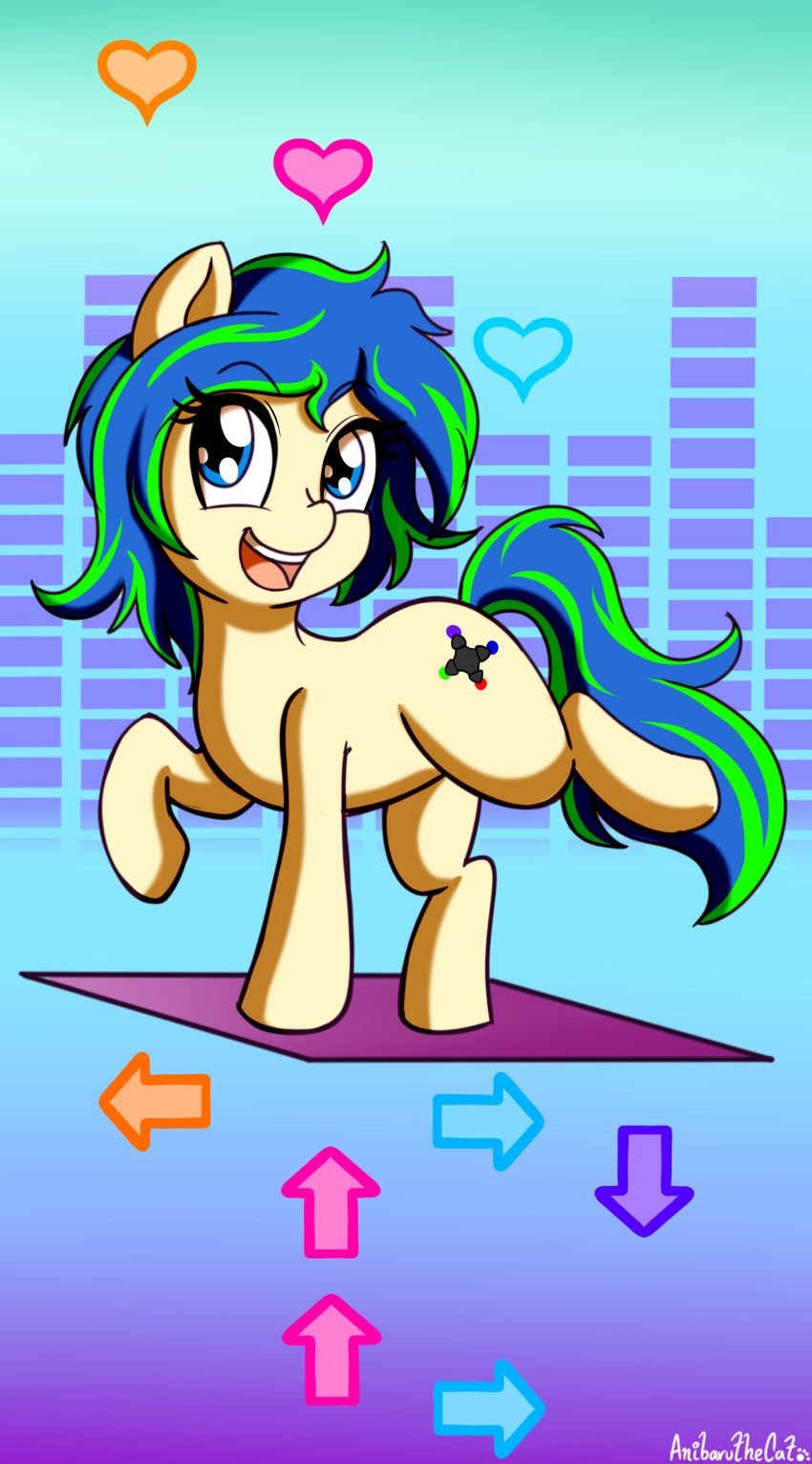 &lt;3 2020 absurd_res anibaruthecat blue_eyes cutie_mark digital_media_(artwork) earth_pony equid equine eyebrows eyelashes fan_character feral hi_res horse looking_at_viewer mammal my_little_pony pony solo spread_legs spreading text two_tone_tail