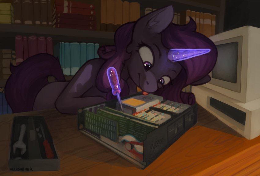 computer electronics equid equine female feral hasbro horse mammal marsminer my_little_pony pony solo