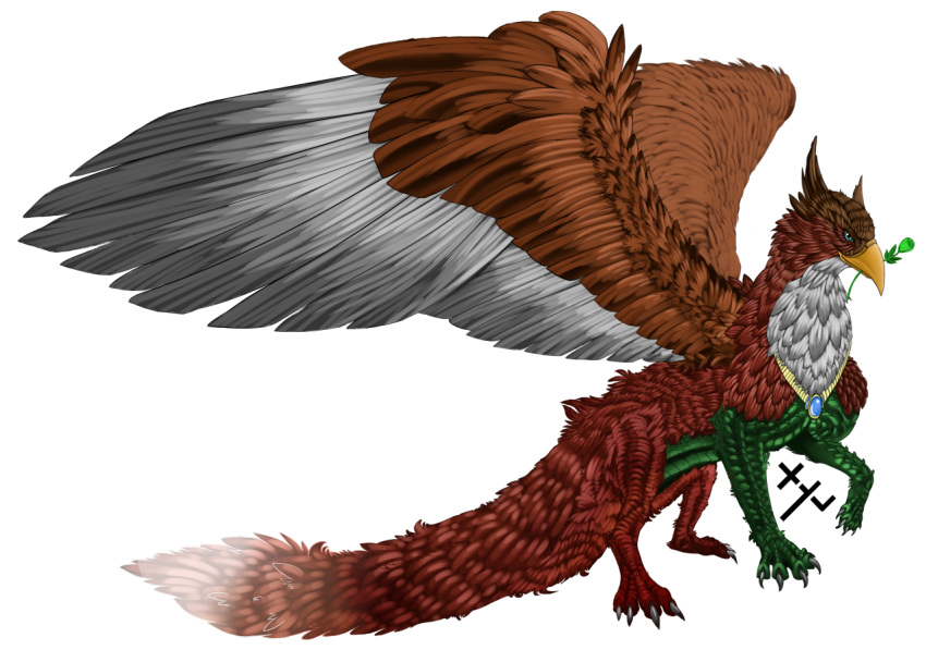 2020 alpha_channel avian canid canine digital_drawing_(artwork) digital_media_(artwork) dragon feathers feral flower fox fur granistad gryphon male mammal mythological_avian mythology plant rose_(flower) scales signature solo xyverious