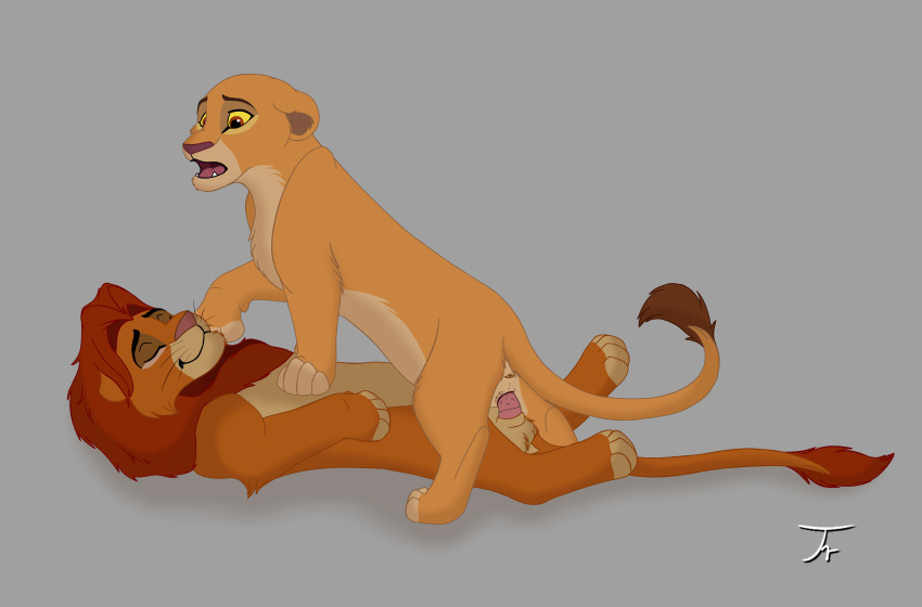 absurd_res daughter disney father father_and_child father_and_daughter felid female feral genitals grey_background hi_res incest_(lore) kiara lion male male/female mammal pantherine parent parent_and_child penetration penis pussy sex simba simple_background solid_color_background the_lion_king thereaven