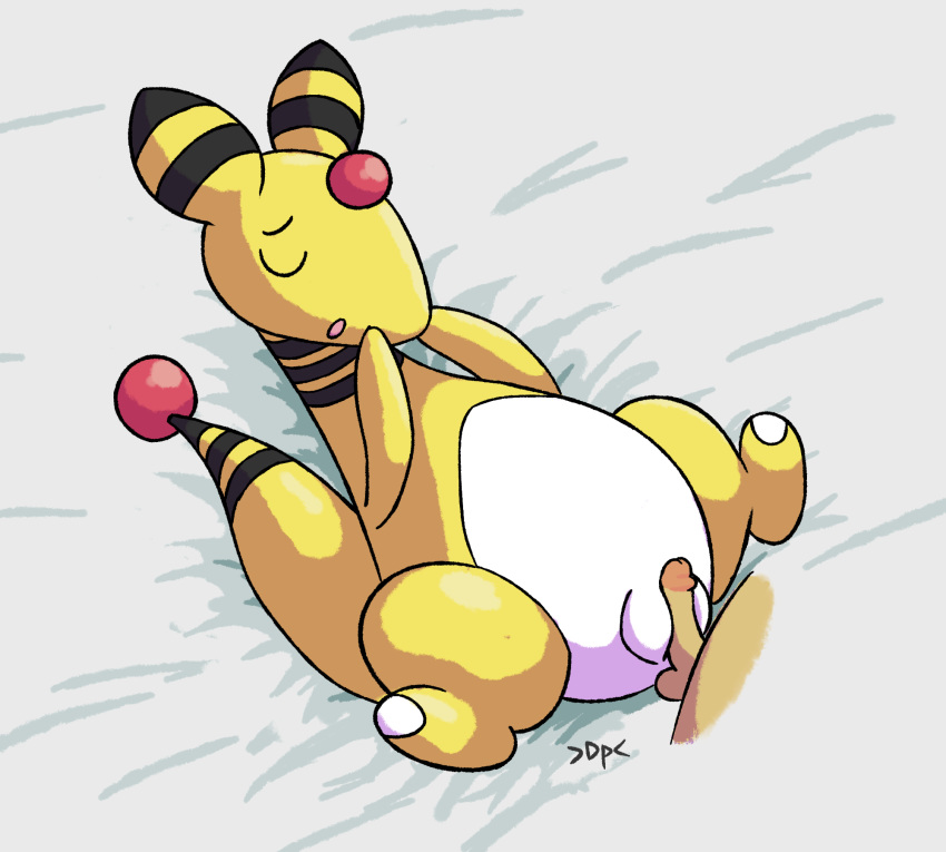 ampharos balls darkpatito duo erection female female_focus feral genitals hi_res male male/female nintendo penis pok&eacute;mon pok&eacute;mon_(species) pussy pussyjob semi-anthro solo_focus spread_legs spreading video_games