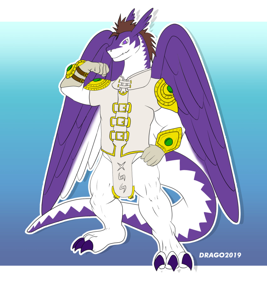 anthro clothing drago fur hi_res male male/male ran scale scalie_ran solo windragon wings